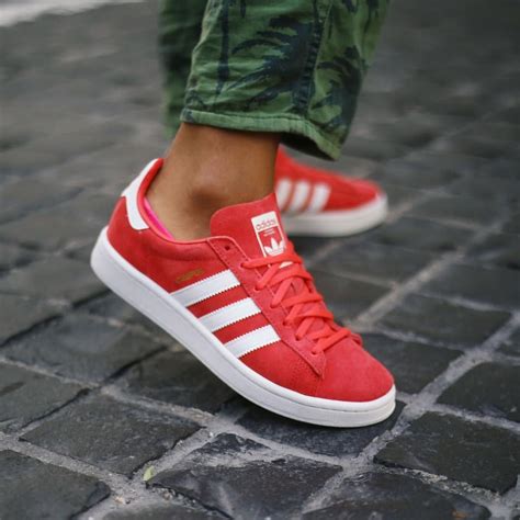 red Adidas sneakers women's